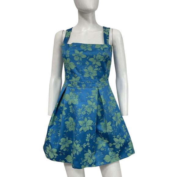 Alexis Floral Blue Max Dress Size M - Picture 2 of 5